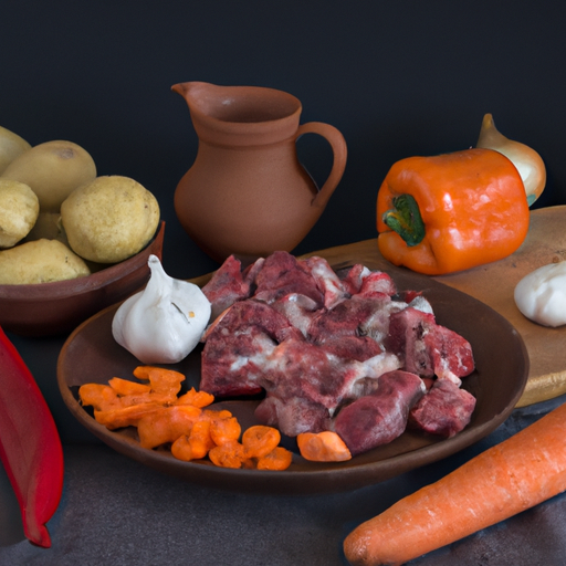 Goulash Húngaro ingredients