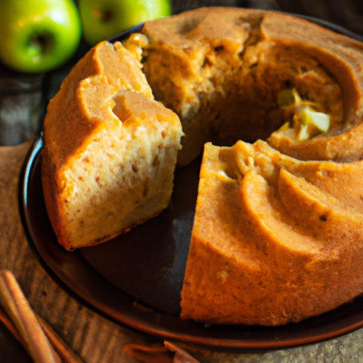 Bolo de Maçã e Canela Fit